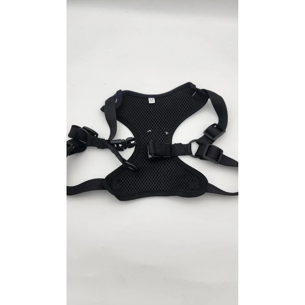 American Kennel Club AKC Step-In Mesh Dog Harness  Navy Adjustable (M)
